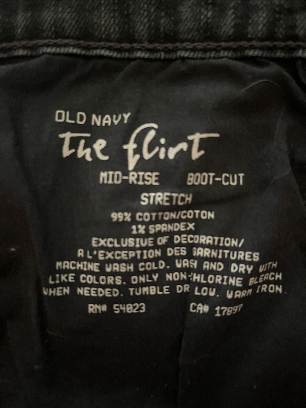 Old Navy Women's Black Bootcut Jeans - Picture 3 of 4